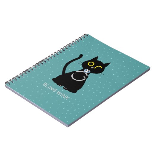 BLING WINK Funny Cat Proposal Notitieboek (Linkerzijde)