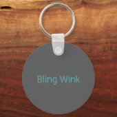 BLING WINK Grappig Zwart Kat Sleutelhanger (Achterkant)