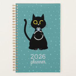BLING WINK Grappige Katten Trouwplan Planner