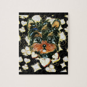 Bling Yorkie Poo Legpuzzel