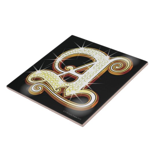 Blingalfabet A Tegeltje (Zijkant)