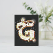 Blingalfabet G Briefkaart (Staand voorkant)