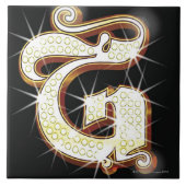 Blingalfabet G Tegeltje (Voorkant)