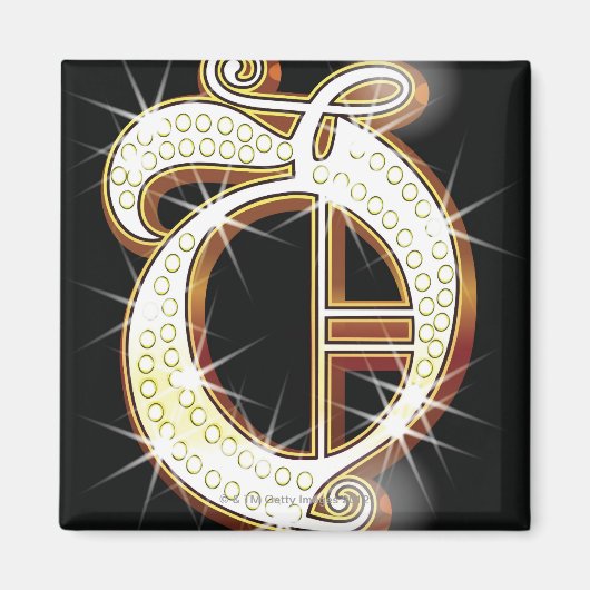 Blingalfabet O Magneet (Voorkant)