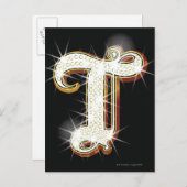 Blingalfabet T Briefkaart (Voorkant / Achterkant)