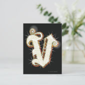 Blingalfabet V Briefkaart (Staand voorkant)