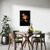 Blinged - Vet Afrocentrisch Portret met Grillen Canvas Afdruk