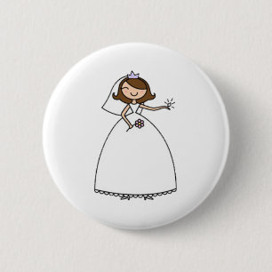 Blingy Bride Wedding Bachelorette Pin Ronde Button 5,7 Cm