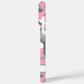 Blingy Pink Gray Camouflage Personalized Case-Mate iPhone Case (Achterkant / Links)