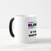 Blink als je me wilt magische mok (Voorkant links)