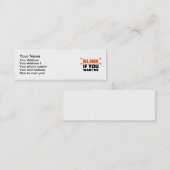 Blink als je me wilt mini visitekaartje (Voorkant / Achterkant)