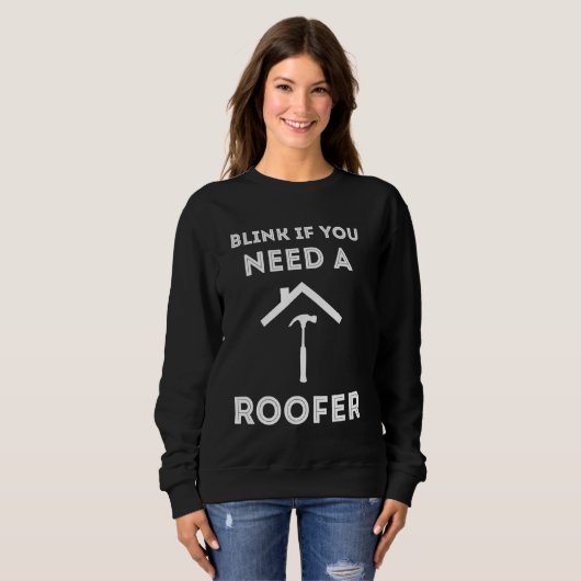 BLink als u dakbedekkingsaannemer hamerdaken nodig Trui (Voorkant volledig)