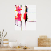 "Blink" Digitaal Abstract Poster (Keuken)