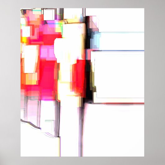 "Blink" Digitaal Abstract Poster (Voorkant)