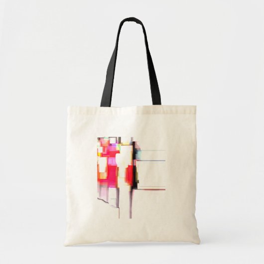 "Blink" Digitaal Abstract Tote Bag (Voorkant)