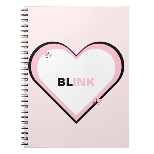 Blink Kpop Cute Aesthetic Teen Notitieboek (Voorkant)