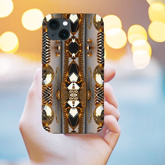 Blink! Mooie chaos-juwelen in goud Case-Mate iPhone Case