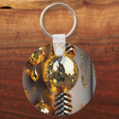 Blink! Mooie chaos-juwelen in goud Sleutelhanger (Achterkant)