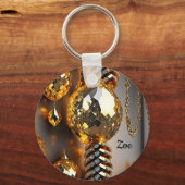 Blink! Mooie chaos-juwelen in goud Sleutelhanger (Voorkant)