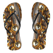 Blink! Mooie chaos-juwelen in goud Teenslippers (Voetbed)