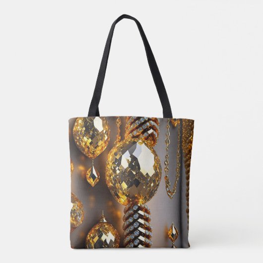 Blink! Mooie chaos-juwelen in goud Tote Bag (Achterkant)