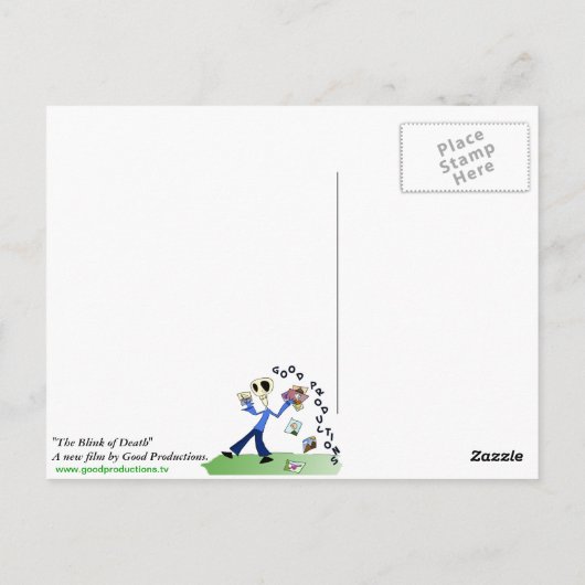 Blink of Death Postcard Briefkaart (Achterkant)