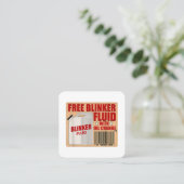 Blinker Fluid Idiot Gag cadeau shirt voor Mechanic Vierkante Visitekaartje (Staand voorkant)