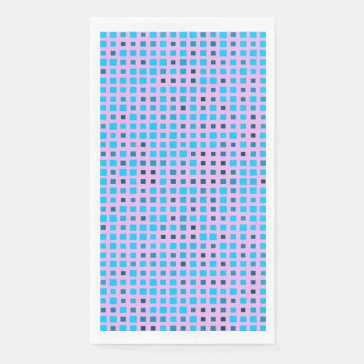 Blinking Pixels Pattern 01.LBlue. Lpurple BG Servet (Voorkant)