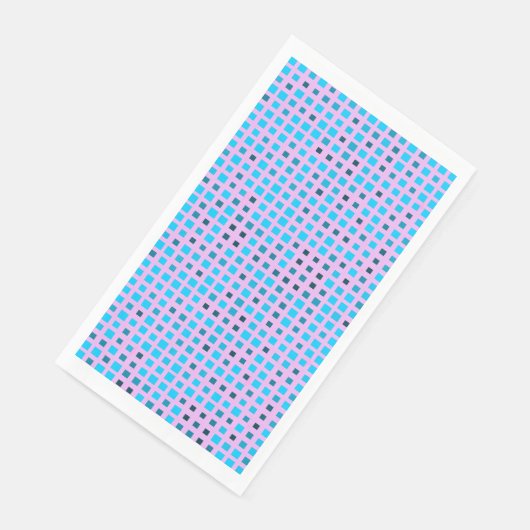 Blinking Pixels Pattern 01.LBlue. Lpurple BG Servet (Hoek)
