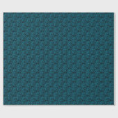 Blinking Pixels Pattern 01.LBlue. Zwart BG Cadeaupapier (Vlak)