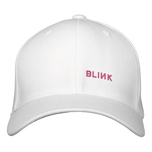 Blinkventilator gemaakt (zwart roze) geborduurde pet (Voorkant)