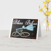 Bliss Bikes Notecard Kaart (Gele Bloem)