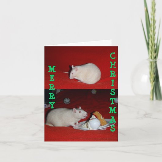 Bliss, Bliss01, KERST, VROLIJK Feestdagen Kaart (Voorkant)