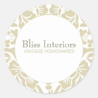 Bliss Chic Damask Bloemen Sticker