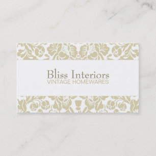 Bliss Chic Damask Floral Visitekaartje