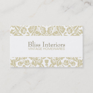 Bliss Chic Damask Floral Visitekaartje