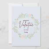 Bliss elegante flora Valentijnsdag Kaart (Voorkant)