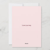 Bliss elegante flora Valentijnsdag Kaart (Achterkant)