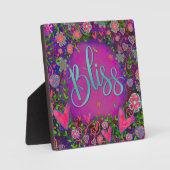 Bliss Floral Whimsical Inspiration Ezel Fotoplaat (Voorkant)