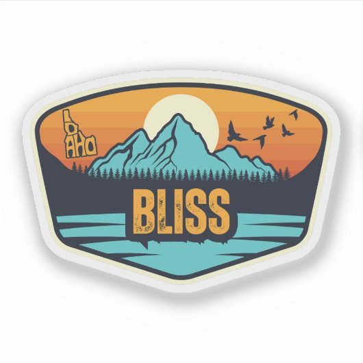 Bliss, Idaho Sticker (Voorkant)