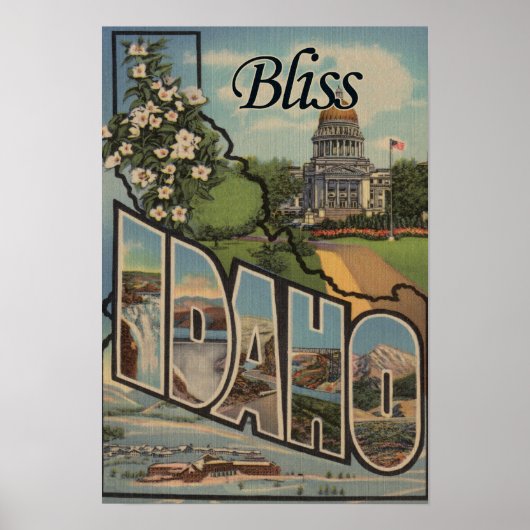 Bliss, IdahoLarge Letter ScenesBliss, ID Poster (Voorkant)