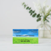 Bliss Lawncare Business Card Visitekaartje (Staand voorkant)