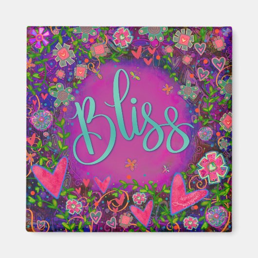 Bliss Leuk Bloemen Moderne Inspiratie Magneet (Voorkant)