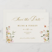 BLISS Pastel Save The Date Minimaal Huwelijkskaart (Voorkant / Achterkant)