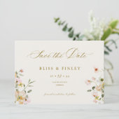 BLISS Pastel Save The Date Minimaal Trouwkaart (Staand voorkant)