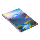 Bliss van het meer en omliggende bergen notitieboek (Rechterzijde)