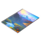 Bliss van het meer en omliggende bergen notitieboek (Linkerzijde)