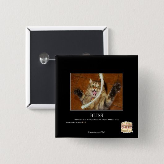 Bliss Vierkante Button 5,1 Cm (Voorkant /achterkant)