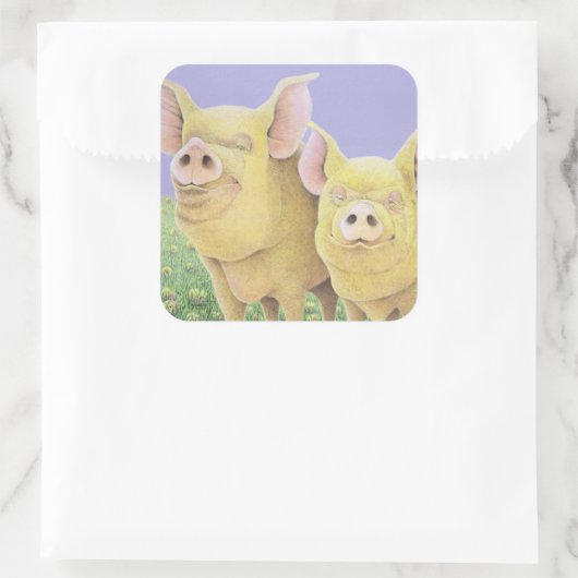 Bliss Vierkante Sticker (Tas)