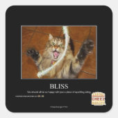 Bliss Vierkante Sticker (Voorkant)